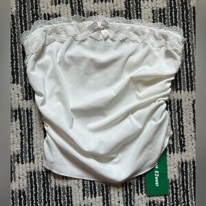 SHEIN Lace Trim tube top